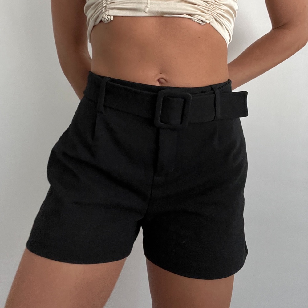 Dressy casual black shorts